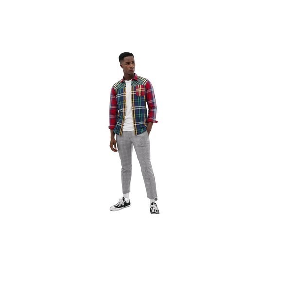 Scotch & Soda Regular Fit Mix And Match Check Shirt Size Xxl